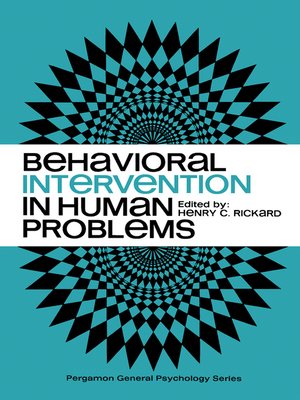 cover image of Behavioral Intervention in Human Problems